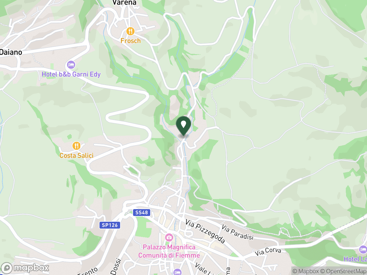 Mappa di Cavalese
